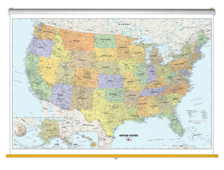 Unites States Wall Maps (Free Shipping)